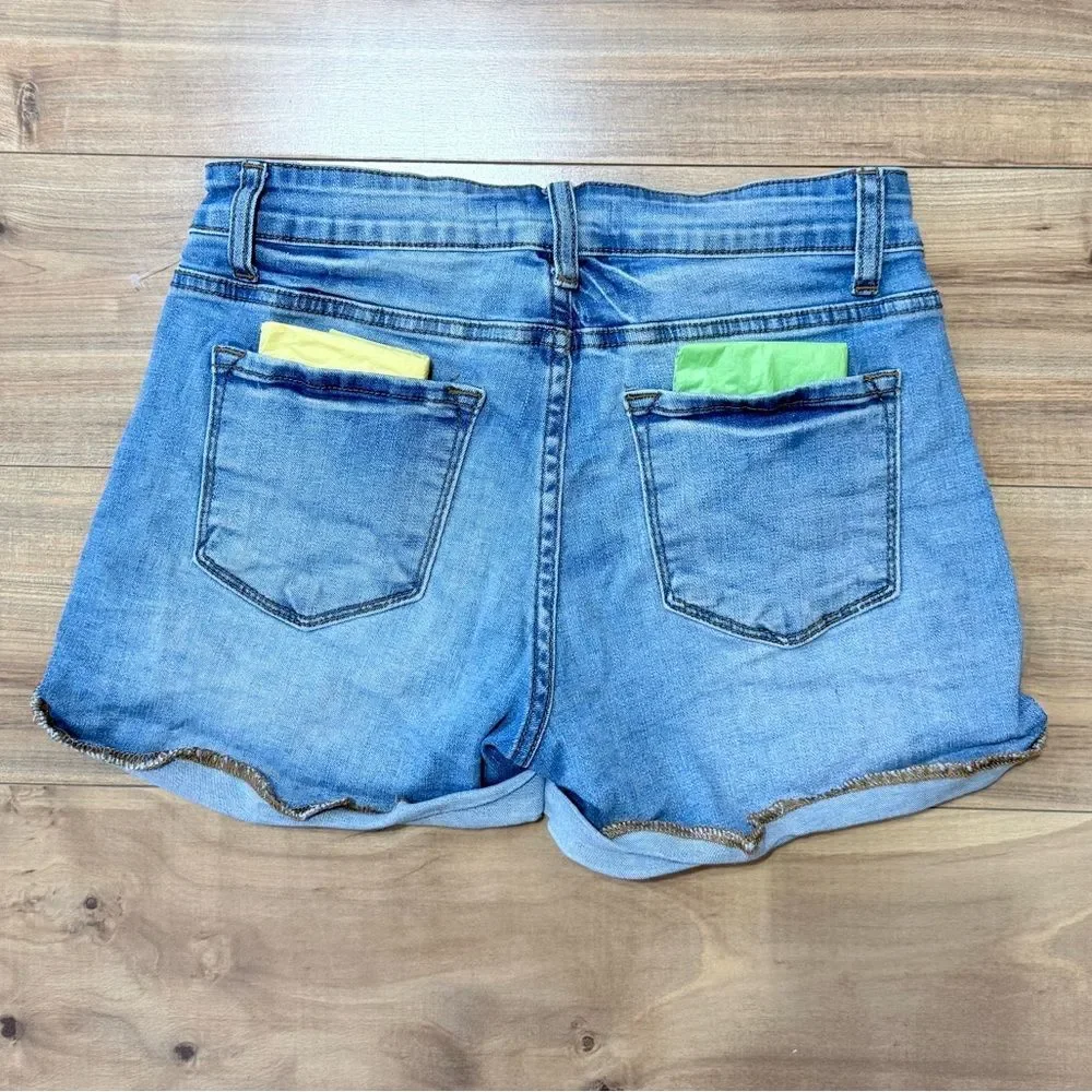 KanCan Blue Jean Shorts Size 27 - Picture 3 of 8